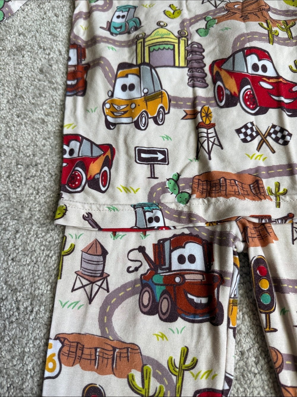 Little Sleepies Disney Cars Pajamas - 2T - Picture 2 of 4